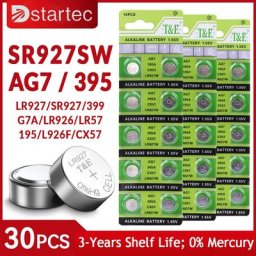 DStartec-Pile bouton AG7 pile alcaline pile bouton pile de montre pile de jouets LR927 395A