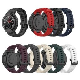 Bracelet de montre connectée Huami Amazfit t-rex Pro couleur unie en Silicone accessoires
