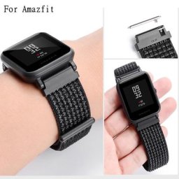 Bracelet de montre à boucle en Nylon 20mm/22mm pour Amazfit GTS/2/2e/3/GTS2 Mini/GTR 3