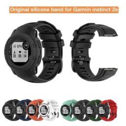 Bracelet en silicone d'origine pour Garmin Instinct 2 s sangle à boucle noire pour Garmin Instinct