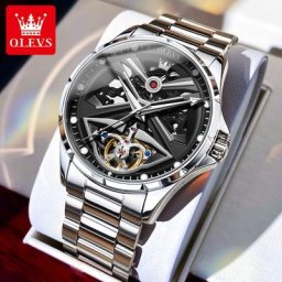 OLEVS-Montre existent Etanche pour Homme Modules Originaux Seton Shoous Acier Inoxydable