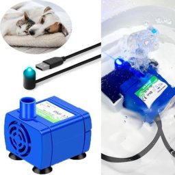 Pompe à eau avec lumière LED pour animaux de compagnie fontaine à eau pour chat accessoires de