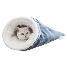 Sac de couchage amovible pour chat pour dormir semi-fermé fournitures lits de chaton