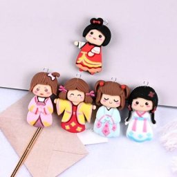 Breloques de dessin animé Hanfu de style chinois pour fille pendentif pour téléphone portable