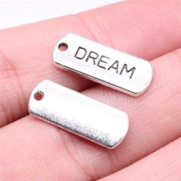 WYSIWYG 10 pièces 21x8mm Charme Rêve Tag 3 Couleurs Rêve Tag Charmes Pour La Fabrication de Bijoux