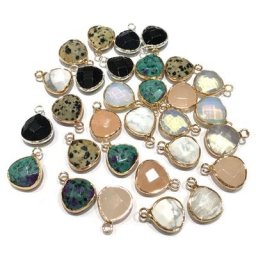 Pendentif en forme de goutte d'eau pour bijoux pierre naturelle agates pendentif exquis