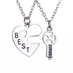 Delysia King – pendentif clé d'amour pour Couple ensemble de 2 pièces