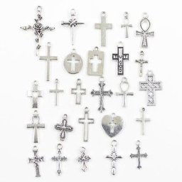Breloques en forme de croix 30 pièces croix égyptienne symbole de vie fleur croix Antique