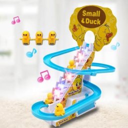 Ensemble de montagnes russes électriques pour enfants rail de voiture toboggan de dessin animé