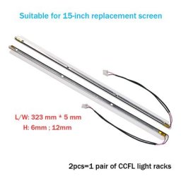 Lot de 4 lampes simples universelles 15 pouces pour moniteur LCD avec cadre assemblage