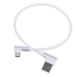 Câble Micro USB 2.0 à Angle droit pour recharge et synchronisation de données rapides cordon de