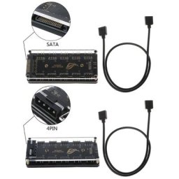 AURA SYNC-câble d'extension pour GIGABYTE MSI ASUS ASRock LED 5V 3 broches RGB 10 Hub séparateur