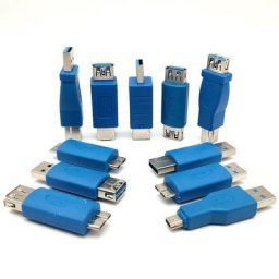 Adaptateur USB 3 0 de type A à B ou Micro ou Mini et USB mâle à femelle à 90 degrés 1 pièce