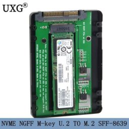SFF-8639 NVcloser U.2 à NGFF M.2 M-key PCIe boîtier SSD pour carte mère remplacer Intel SSD 750