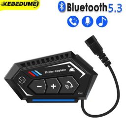 Kit d'écouteurs étanches pour casque de moto sans fil mains libres appel téléphonique MP3