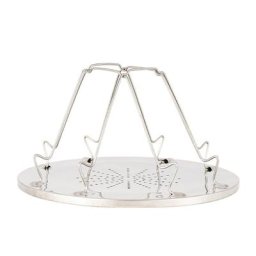 Grille-pain pliant portable en acier inoxydable réchaud polyvalent gril de camping simple T1
