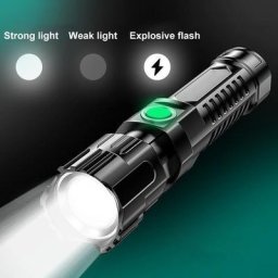 Lampes de poche LED haute puissance 150LM lampe de camping portable 3 modes rechargeables 03