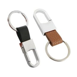 Porte-clés en cuir pour hommes pour voiture créative rétro pour porte-clés stylo en métal