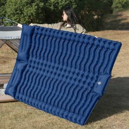 Coussin Gonflable de Camping Pliable en TPU Polymères de Couchage Épais Ultraléger Pompe à Pieds