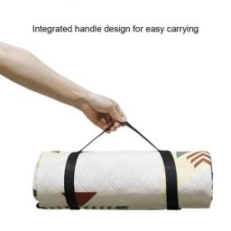 Couverture de plage de pique-nique de style ethnique portable imperméable camping en plein air