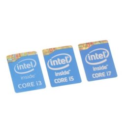 Étiquette autocollante Celeron Intel Core I3/I5/I7 (4e génération) 5 pièces choix de couleurs