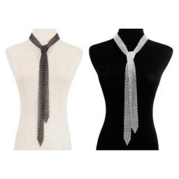 41QC – écharpe en strass de luxe pour femmes foulard collier Design haut de gamme