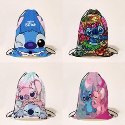 Disney-Trousse de maquillage imprimée Anime Stitch pour femme mini trousse à cosmétiques