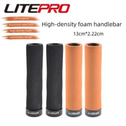 Litepro-Juste en éponge de verrouillage simple face poignée de vélo pliante poignées de guidon