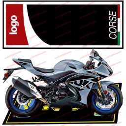 Tapis d'affichage de moto Cool Polymères Tapis de sol de moto de course Décoration anti-ald