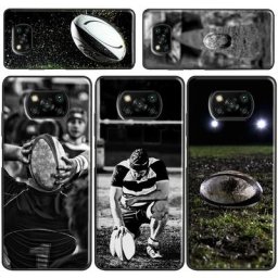 Coque Rugby Ball pour Xiaomi compatible avec POCO X3 Pro M3 F1 F2 F3 Mi 11 Ultra Note 10 Lite Mi 9T