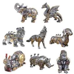 Figurine mécanique en résine pour machines à vapeur ornement animal punk artisanat