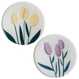 Sous-verre de tasse à café en acrylique résistant à la chaleur motif tulipe Cowijk délicat