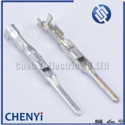 Bornes de fil à sertir automobile 1.5mm tyco broches mâles en laiton étamées de fci 50 pièces/lot