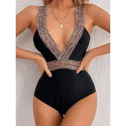 Maillot de bain une pièce Sexy dos nu en dentelle pour femmes Monokini vêtements pour la