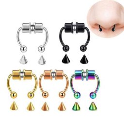 Anneau magnétique en alliage pour hommes et femmes faux cerceau antarctique réutilisable bijoux