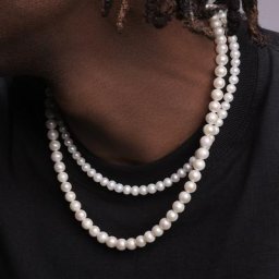 Collier Imitation de perles pour hommes et femmes fait à la main classique ras du cou bijoux