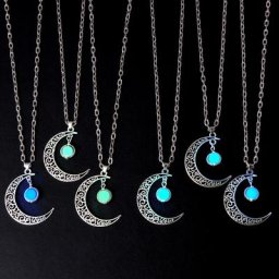 Collier de perles plonger oyantes d'Halloween pour hommes et femmes pendentif rétro Eid Shoous