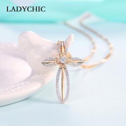 Pendentif croix de document en or indépendant pour hommes et femmes collier en cristal de Jésus
