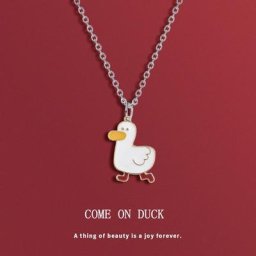 Collier de canard rouge en filet pour femmes chaîne de clavicule pour dames bijoux pour femmes