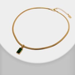 Amorita – collier en Zircon multicolore pendentif ras du cou chaîne serpent breloque bijoux à