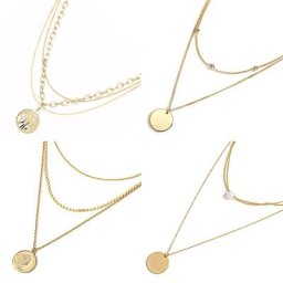 Colliers de la présidence multicouches vintage pour femmes collier en acier inoxydable collier