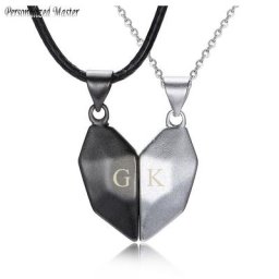 Collier pendentif coeur assressentimagnétique personnalisé colliers de la présidence des couples