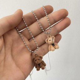 Collier pendentif ours en peluche mignon pour filles et femmes mode coréenne pull long colliers