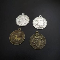 Breloques en alliage de pièce de monnaie d'Alexandre le Grand pendentif antique convient au