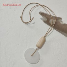 Kara & Kale – pendentifs en pierre colliers longs en résine bijoux ethniques faits à la main