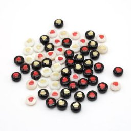 10 pièces de perles de couleurs rondes de 8mm bijoux faits à la main perles d'espacement amples