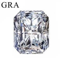 Pierres simples Moissanite à coupe radiante pierres précieuses de laboratoire en vrac de couleur D
