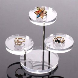 Présentoir de bijoux en acrylique support rond pour colliers et bracelets