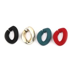 Connecteurs de chaîne à maillons ovales en résine 20 pièces pour la fabrication de bijoux bagues