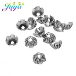 Bouchons de perles couleur argent Antique 6mm accessoires pour la fabrication de bijoux en pierres